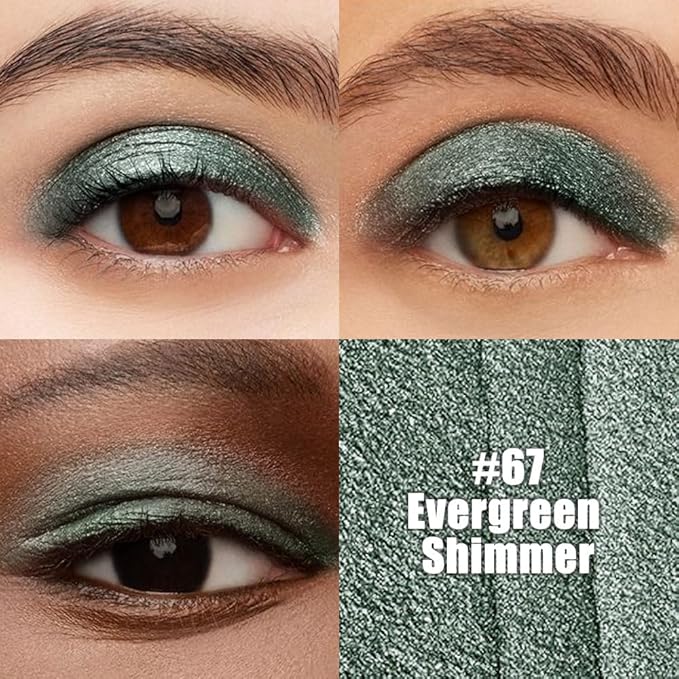 Kaely Cream Eye Shadow Sticks, Evergreen Shimmer Eyeliner Pencil Eyeshadow Palette Makeup, Eye Highlighter Brightener Stick for Older Women Waterproof Pigmented, sombras para ojos, New-67