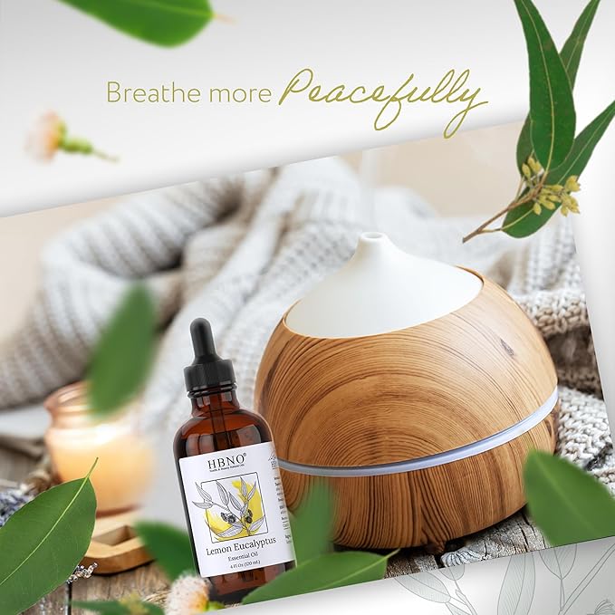 HBNO Lemon Eucalyptus Essential Oil - 4 oz (120ml) - Natural - Perfect for Cleaning, Aromatherapy, DIY, Soap & Diffuser-VivaGrace Women