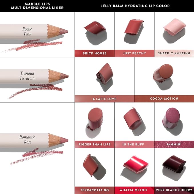 LAURA GELLER NEW YORK Jelly Balm Moisturizing Tinted Lip Balm - In the Buff - Hydrating Vitamin E - Semi-Shine Finish-VivaGrace Women