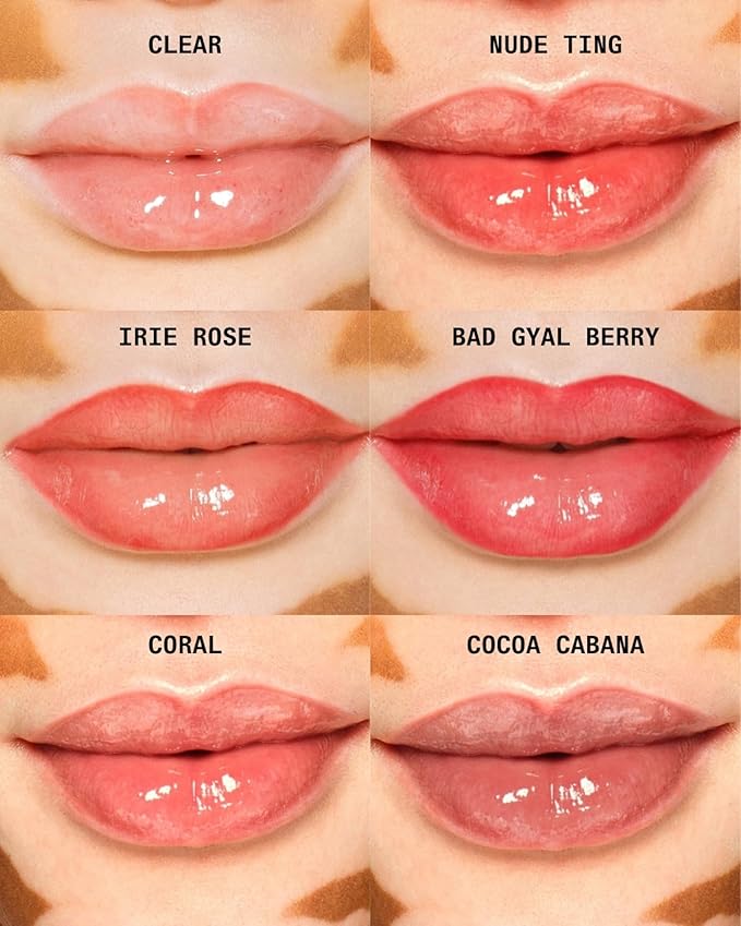 Cay Skin Isle Lip Balm SPF 30 – High Shine, Hydrating + Sheer Lip Gloss in Vanilla Brown Sugar Flavor – Formulated with Natural Ingredients for All Skin Tones – Irie Rose-VivaGrace Women