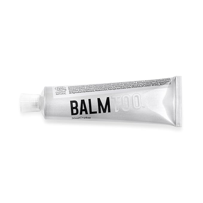 Hurraw! Balmtoo Squeezable Balm, Unscented: Thick and ultra-moisturizing for anywhere application. Body, face, lips, neck, fingers, toes. 1 tube = 7 sticks of lip balm. Natural, Organic. Made in USA-VivaGrace Women