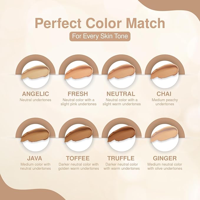 Frankie Rose Cosmetics Our Lil’ Secret Concealer – Sweat-Proof & Matte Under Eye Concealer, Long Lasting Concealer Full Coverage For Fine Lines, Dark Circles & Hide Imperfections - Chai-VivaGrace Women