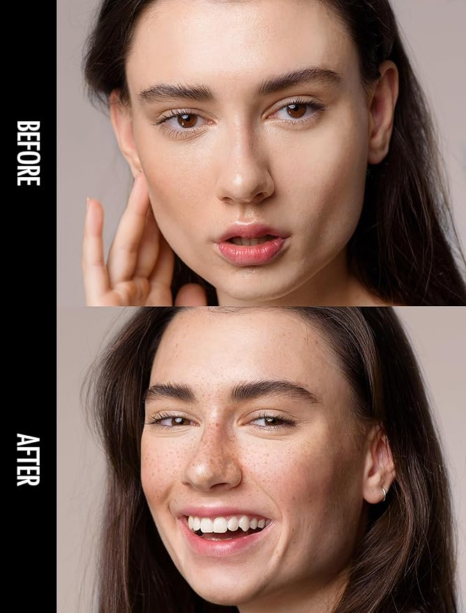 Faux Freckle Pen, Fake Freckle Stamp, Long Lasting, Waterproof, Smudge-proof, Transfer-proof, Natural Sun-kissed Makeup, Suitable for All Skin Types, Vegan & Cruelty-Free (02#Medium, 1.5g)-VivaGrace Women