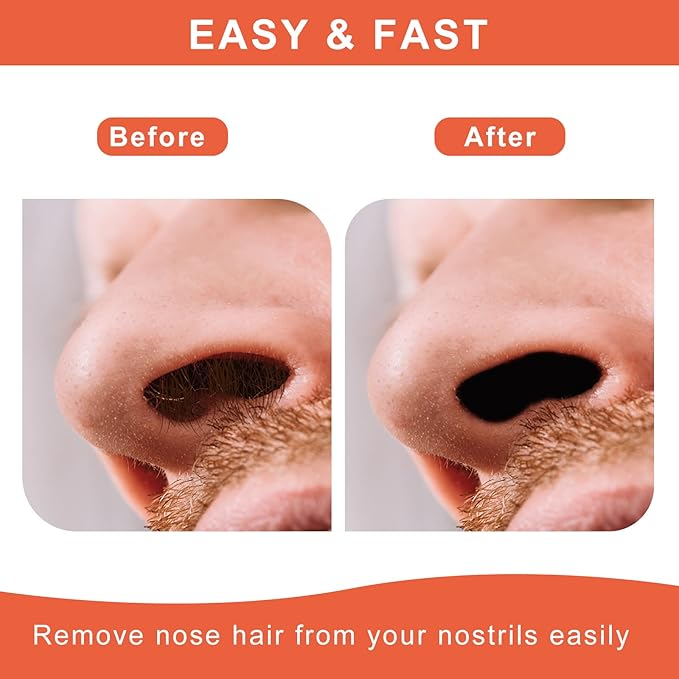 Nose & Ear Hair Wax Kit for Men & Women, 100g Wax with 20 Applicators, Safe Home Grooming Solution for Painless 15-20 Time Usage-VivaGrace Women