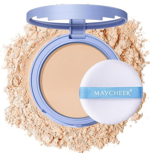 Oil Control Face Pressed Powder, Matte and Smooth Translucent Powder Setting Powder Makeup, Waterproof Long Lasting Finishing Face Powder, Cruelty-free(#02 NATURAL BEIGE)-VivaGrace Women