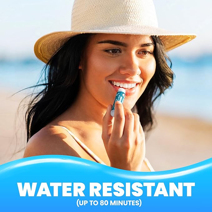 Rubber Ducky | Lip Sunscreen, Lip Balm with SPF 44, Waterproof Sunscreen Lip Balm | Vegan, Untinted, Mint Flavor, with Vitamin E | All Season - Broad Spectrum Sunscreen for Lips-VivaGrace Women