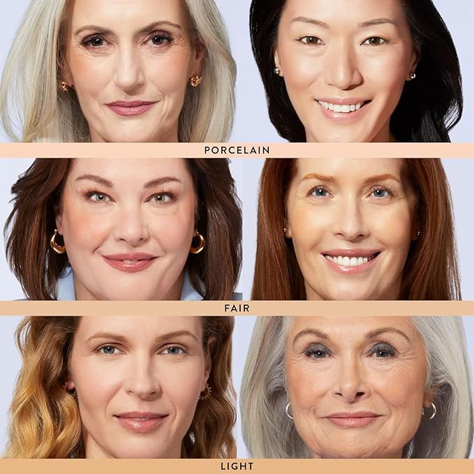 LAURA GELLER NEW YORK Award-Winning Baked Balance-n-Brighten Color Correcting Powder Foundation - Fair - Buildable Light to Medium Coverage - Demi-Matte Natural Finish-VivaGrace Women