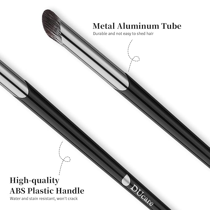 DUcare Nose Contour Brush, Angled Concealer Brush Under Eye, Small Under Eye Makeup Brush for Dark Circles Puffiness Puffy Face Eyebrow Eyes (V02 Mini Contour Brush)-VivaGrace Women