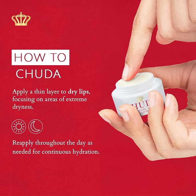 Chuda Hydrating Lip Treatment – Anti-Aging, Plumping Treatment for Lips – Intensive Lip Moisturizer - Natural Lip Hydrator – Soothing, Hydrating Lip Plumping Treatment - 5ml-VivaGrace Women