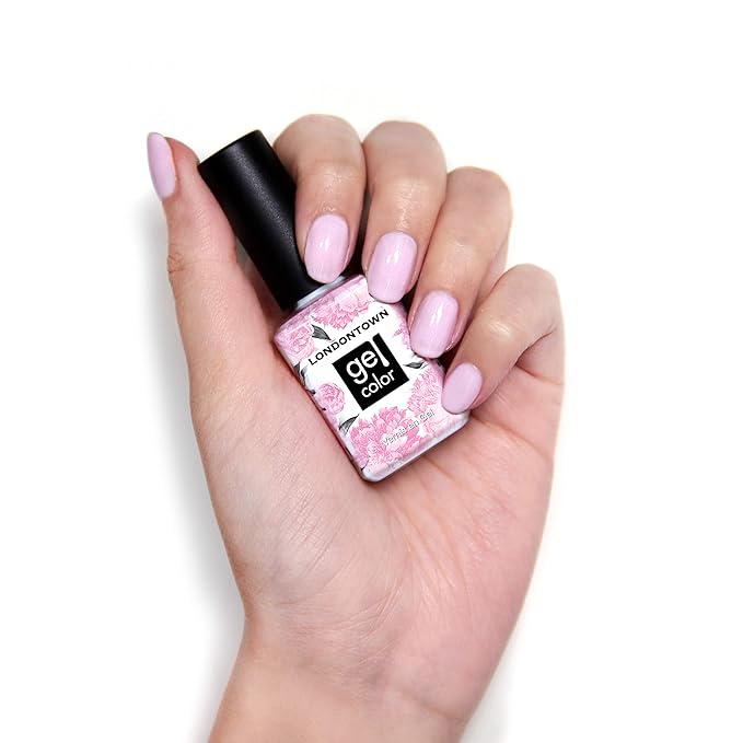 LONDONTOWN UV/LED Gel Nail Polish - Long Lasting, Chip Resistant High Shine Color - Glossy Baby Pink, Love Bug, 12ml/.40fl oz