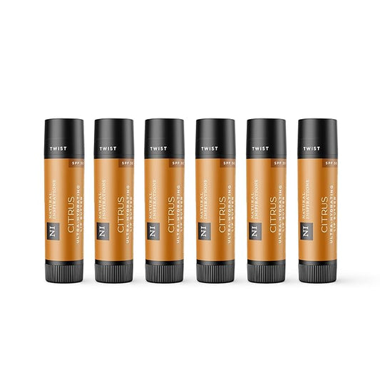Natural Inspirations Ultra Hydrating SPF 30 Lip Butter 6 Piece Set - Citrus-VivaGrace Women