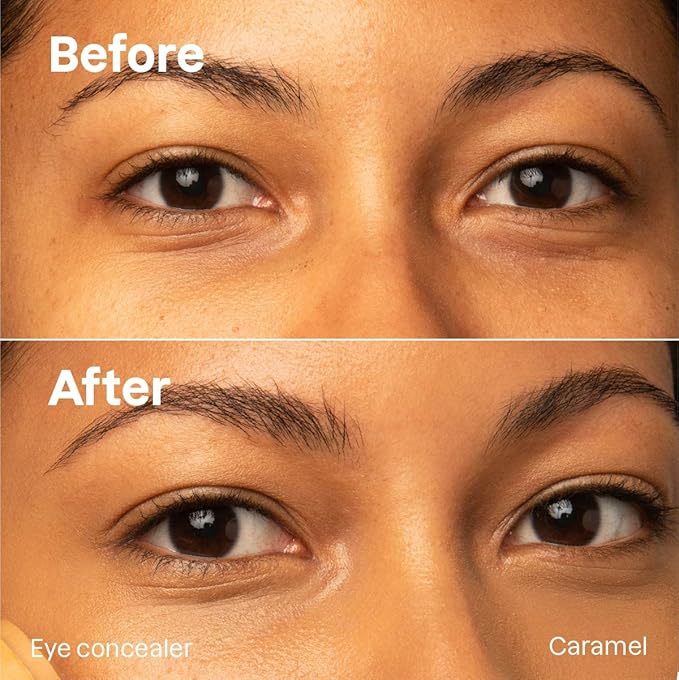 ATTITUDE Oceanly Light Coverage Under Eye Concealer Stick, Titanium Dioxide-Free, EWG Verified, Plastic-Free, Vegan & Cruelty-free Makeup, Caramel, 0.2 Ounces-VivaGrace Women