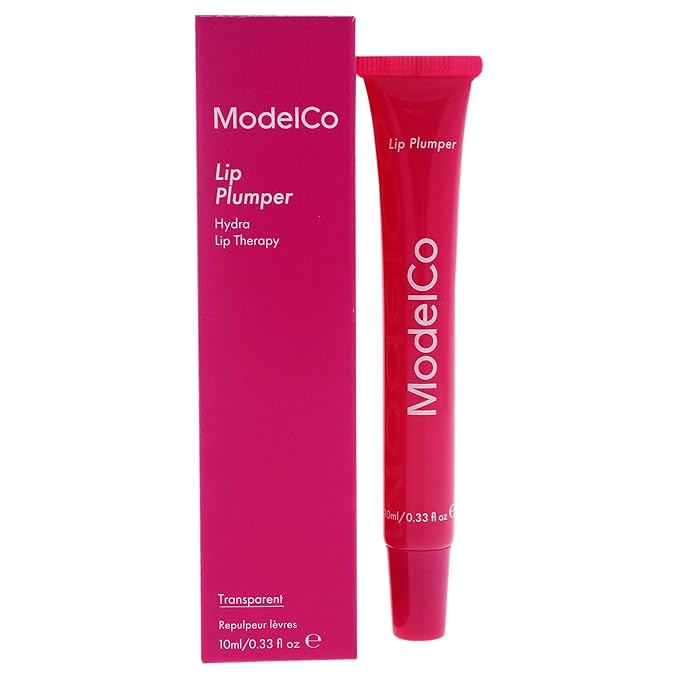 Modelco Lip Plumper - Enhancing Formula For Full Lips - Moisturizing Treatment For Plumping And Shine - Extreme Hydrating Therapy For Dry, Chapped Skin - Nourishing Gloss Creates Filler Look - 0.34 Oz-VivaGrace Women