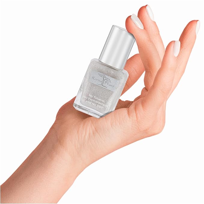 karma organic Natural Nail Polish, Vegan, and Cruelty-Free, No Toluene, No Formaldehyde, No DBP, and Free of TPHP, Lul Shmmer