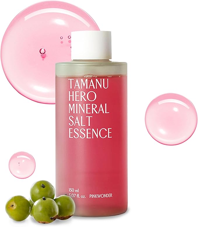 PINKWONDER Tamanu Hero Mineral Salt Essence Toner | All-in-One Blemish Solution | Instant Cooling & Redness Relief | Tamanu Oil & 70+ Minerals for Skin Balance (150ml / 5.07 fl. oz.)-VivaGrace Women