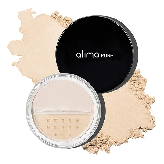 Alima Pure Matte Foundation Loose Mineral Powder Foundation Makeup, Loose Powder Makeup Oil Free Talc Free Powder, Natural Makeup Mineral Foundation Full Coverage Natural Foundation Powder .15 oz/4.5g-VivaGrace Women