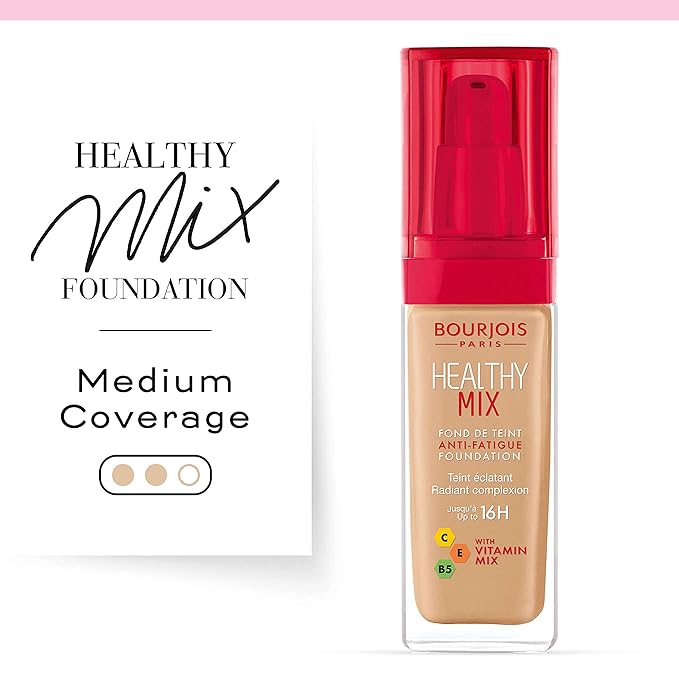 Bourjois Healthy Mix Foundation for Women, 54 Beige, 1 Ounce-VivaGrace Women