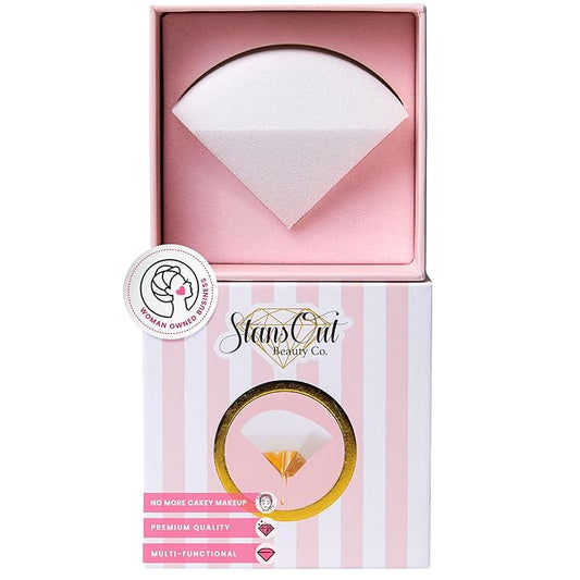 StansOut Memory Foam Makeup Sponge – No-Water-Needed Blender for Liquid, Cream & Powder Foundation – Airbrush Finish, Flawless Application-VivaGrace Women