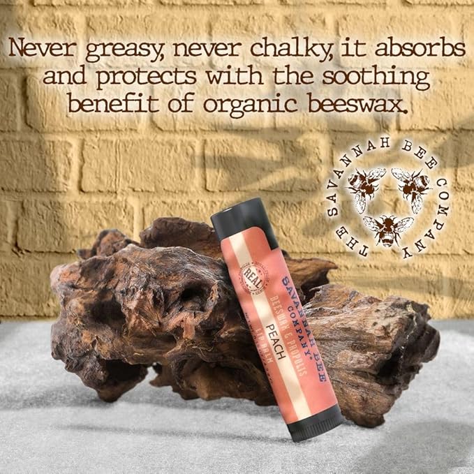 Savannah Bee Company Lip Balm - Lip Moisturizer for Chapped Lips - Hydrating Lip Balm with Pure Honey-VivaGrace Women