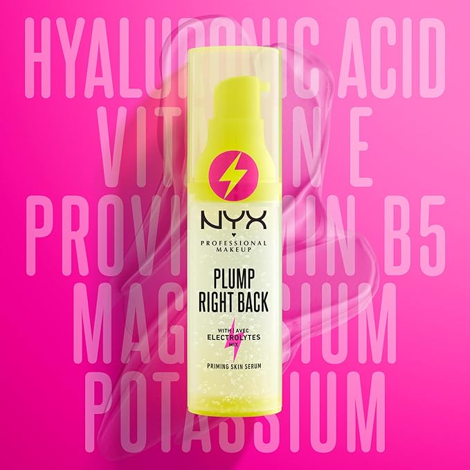 NYX PROFESSIONAL MAKEUP Plump Right Back Plumping Serum & Primer, With Hyaluronic Acid-VivaGrace Women