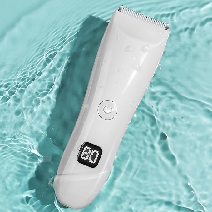 Bikini Trimmer for Women, Electric Razors for Pubic Legs Body Hair, Face Shaver Hair Trimmer Wet/Dry Body Shaver Groomer Replaceable Ceramic Blade Heads Waterproof Hair Removal, Gifts for Women-VivaGrace Women