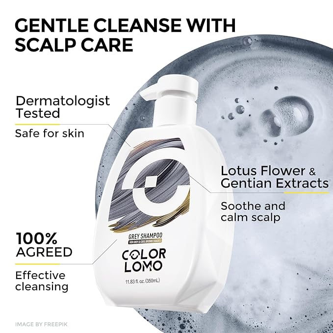COLROLOMO Ultra Color Safe Shampoo | Help Prevent Fading & Provide Subtle Color Replenishment | Prolong Color Vibrancy and Enhance Shine | Vegan & Cruelty-Free Formula | For Grey Color Treated Hair-VivaGrace Women
