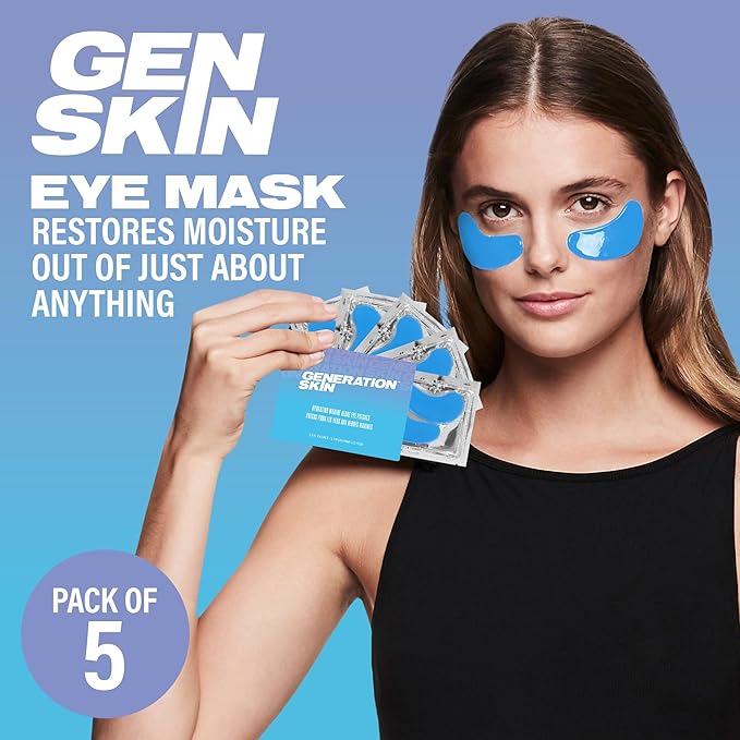 Eye Mask, Eye Masks for Dark Circles and Puffiness, Under Eye Mask with Hyaluronic Acid and Marine Algae, Vegan and Cruelty-Free Under Eye Patches, Marine Algae Eye Masks, 5-Pack-VivaGrace Women