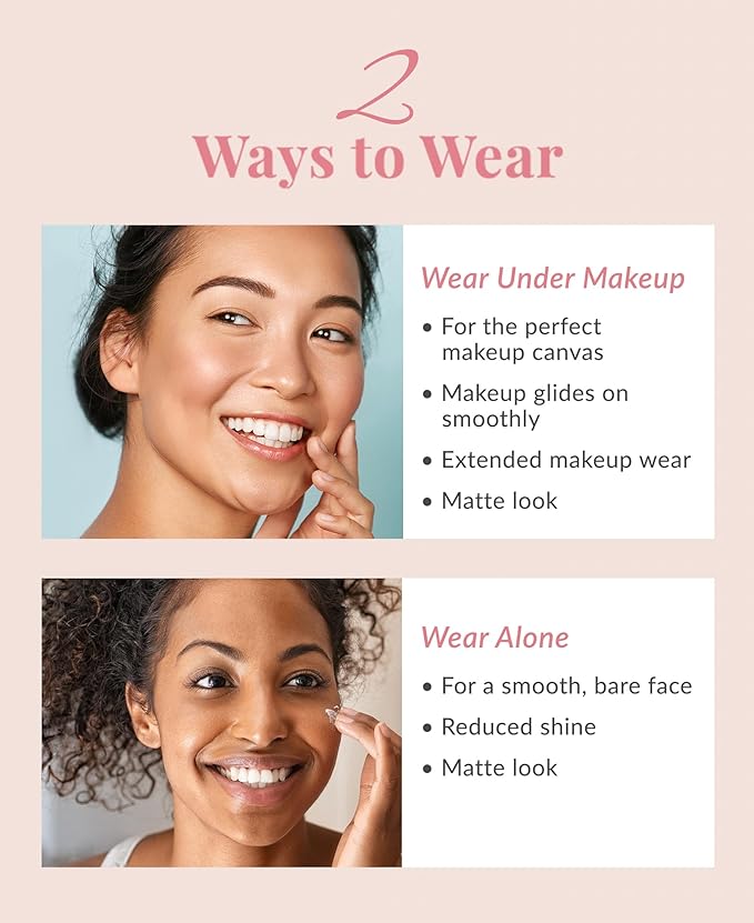 DHC Velvet Skin Coat, Mattifying Makeup Primer, Powder-Gel Formula, Minimizes look of pores, fine lines, and Imperfections, All skin types, Fragrance and Colorant Free, 0.52 oz. Net wt-VivaGrace Women