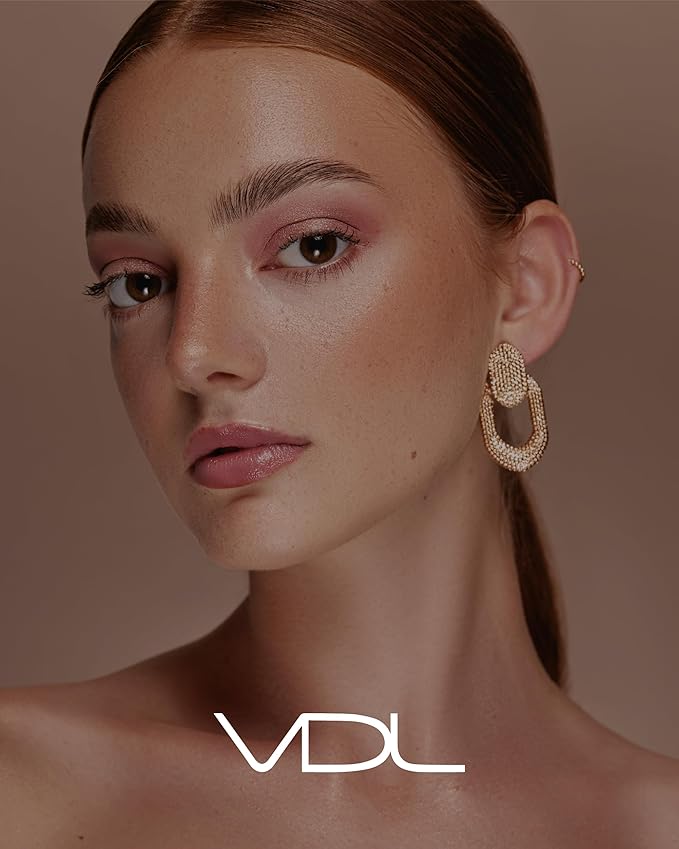 VDL Cheekstain Pastel Blush for Cheeks (Bouncing Peach, 0.2oz) - Lightweight, Velvet Powder Formula - Seamless, Long-Lasting, Natural-Looking Glow | Korean Makeup-VivaGrace Women