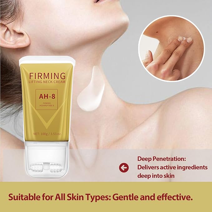 Ah8 Firming Neck Cream - Neck Creams for Tightening and Firming, Neck Cream Tightening Lifting Sagging Skin, Anti-Aging to Improve Elasticity, Lifting Cream for Women & Men, 2-Pack