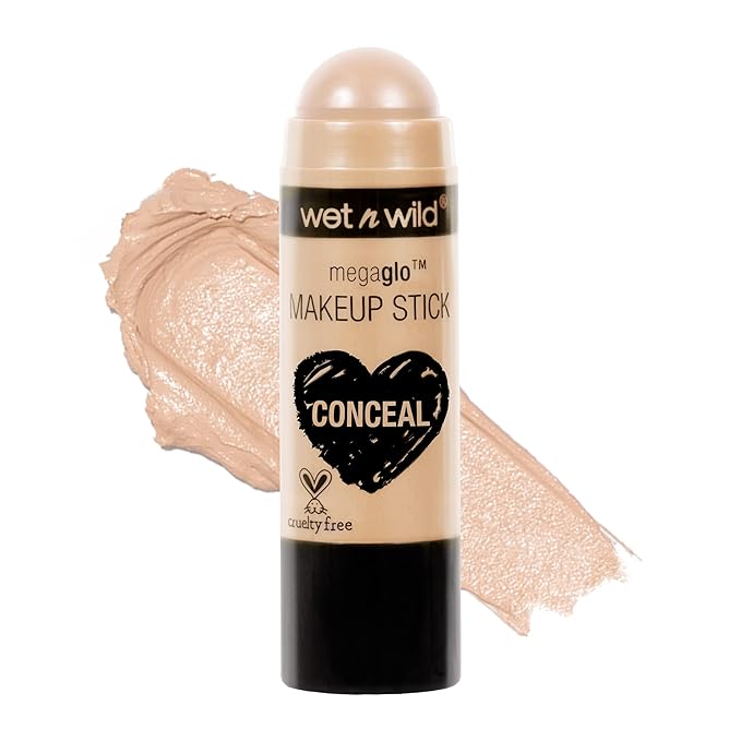 wet n wild MegaGlo Makeup Stick, Buildable Color, Versatile Use, Cruelty-Free & Vegan - Nude For Thought-VivaGrace Women