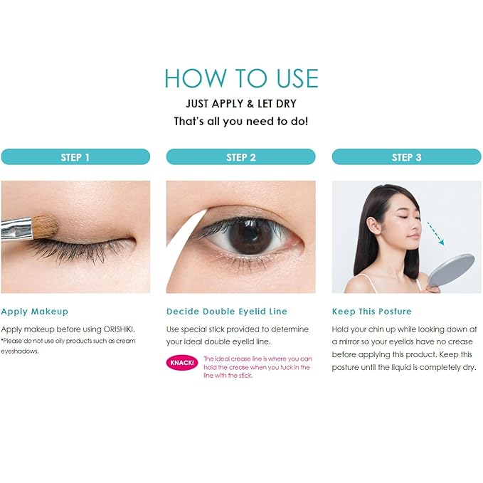 DUP ORISHIKI Eyelid Skin Film, Invisible Eyelid Lifter, Natural Eye Lid Defining Makeup Stick, Double Eyelid Lift for Droopy Eyes, Japanese Instant Natural Eye Makeup, Invisible Film Eyelid Maker-VivaGrace Women