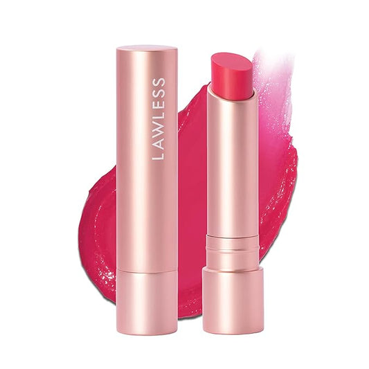 LAWLESS Forget the Filler Lip Plumping Line Smoothing Tinted Balm, Juicy Watermelon, Pink, 0.1 Ounce / 2.9 ml-VivaGrace Women