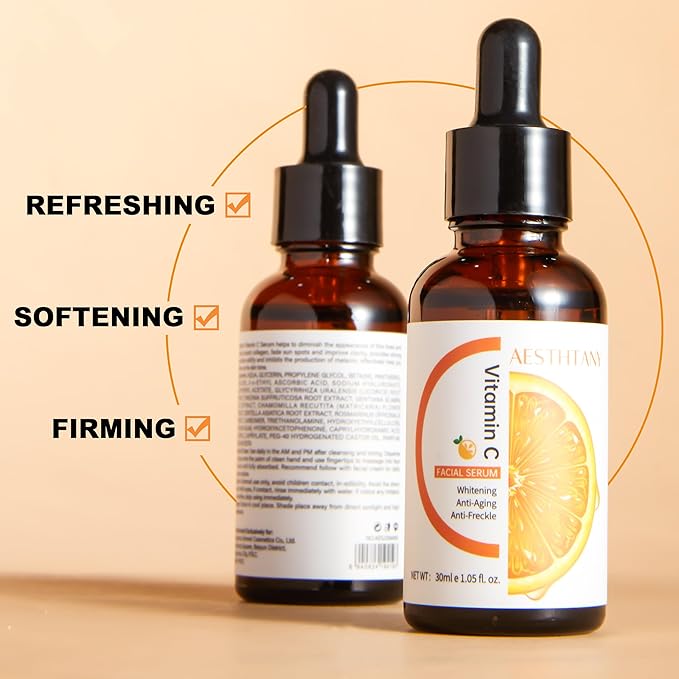 Hydrating Hyaluronic Acid Serum for Face with Vitamin C, Vitamin E | 30ml / 1.06 fl.oz | Daily Moisturizing Face Serum-VivaGrace Women