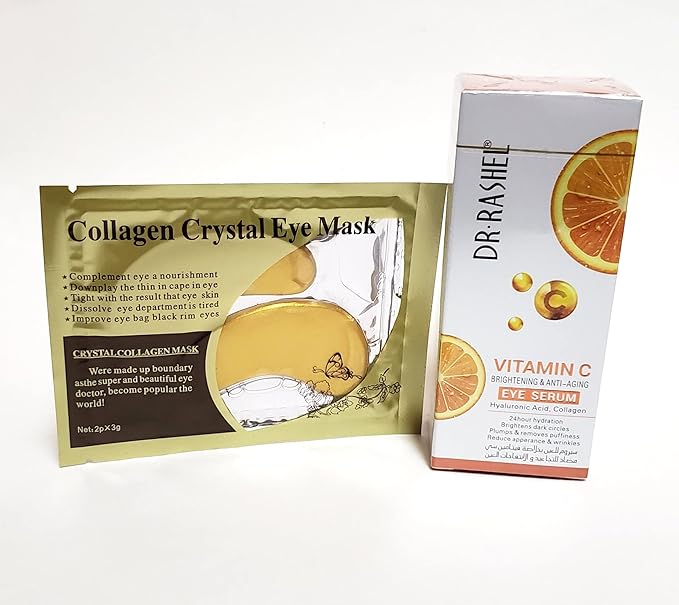 Vitamin C Eye Anti - Aging Serum Essence | Hyaluronic Acid and Collagen, Reduce Wrinkles, Remove Dark circles & Puffiness, Size (1.01 oz)-VivaGrace Women