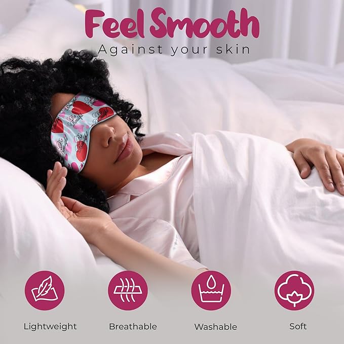 Luxury Elastic Band Sleep Mask – Soft, Lightweight & Ultra Comfort-Perfect for Light Blocking Wake up Radiant-Blue-VivaGrace Women