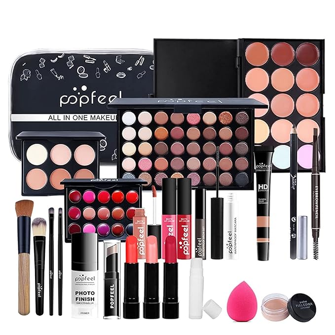Makeup Kit for Women Full Kit, All-in-one Makeup Set, Include Eyeshadow Palette, Lip Gloss Set, Concealer, Lipstick, Makeup Brush Set, Mascara-VivaGrace Women