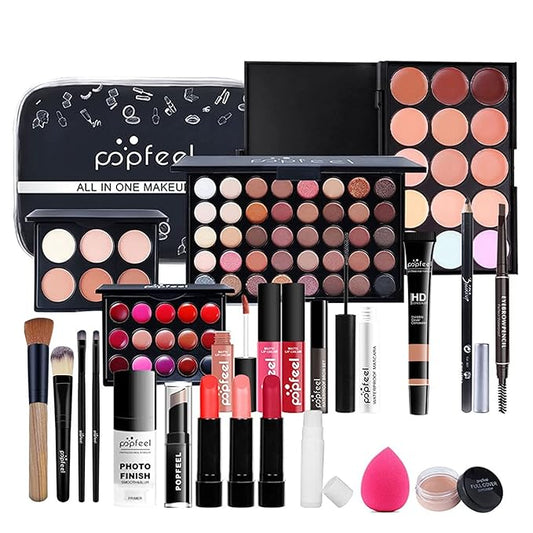 Makeup Kit for Women Full Kit, All-in-one Makeup Set, Include Eyeshadow Palette, Lip Gloss Set, Concealer, Lipstick, Makeup Brush Set, Mascara-VivaGrace Women