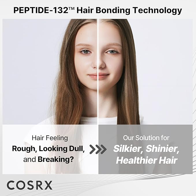 COSRX PEPTIDE 132 Hair Bond Repair Treatment - Deep Conditioner Hair Mask for Damaged, Dry Hair, Repairs Breakage & Split Ends with Collagen & Hyaluronic Acid, For All Hair Types – 4.05 fl oz-VivaGrace Women