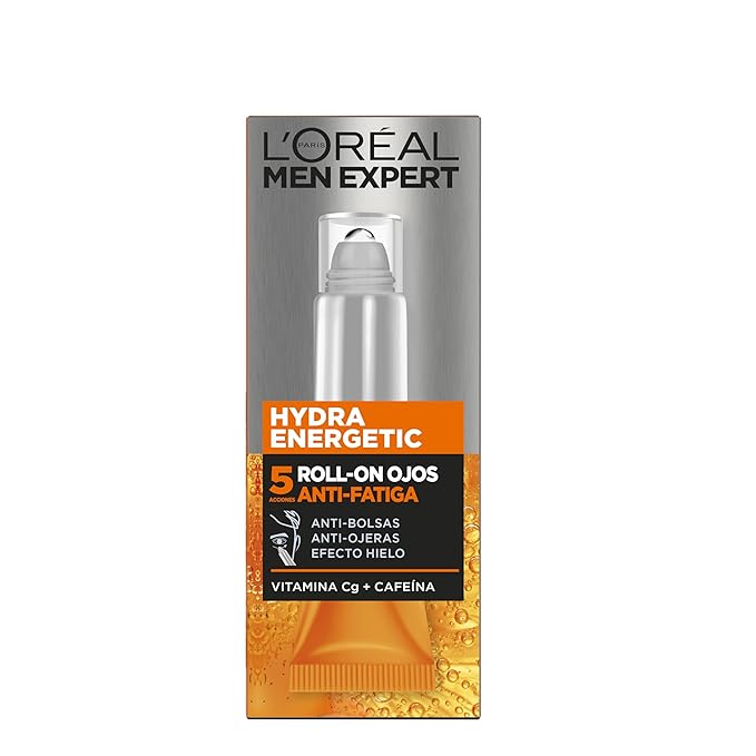 L'Oreal Paris Men Expert Gel Ultra Moisturising Anti-Fatigue Hydra Energetic – 10 ml Eye Roll-On-VivaGrace Women