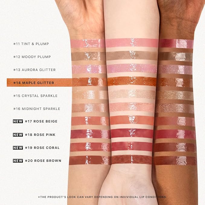 Nature Republic HONEY MELTING LIP GLITTER (14 MAPLE) SOFT LIP STICK Hydrating Gloss, Moisturizing balms, Shine Glimmer Finish, Shimmery-Sheer tint, korean make up-VivaGrace Women