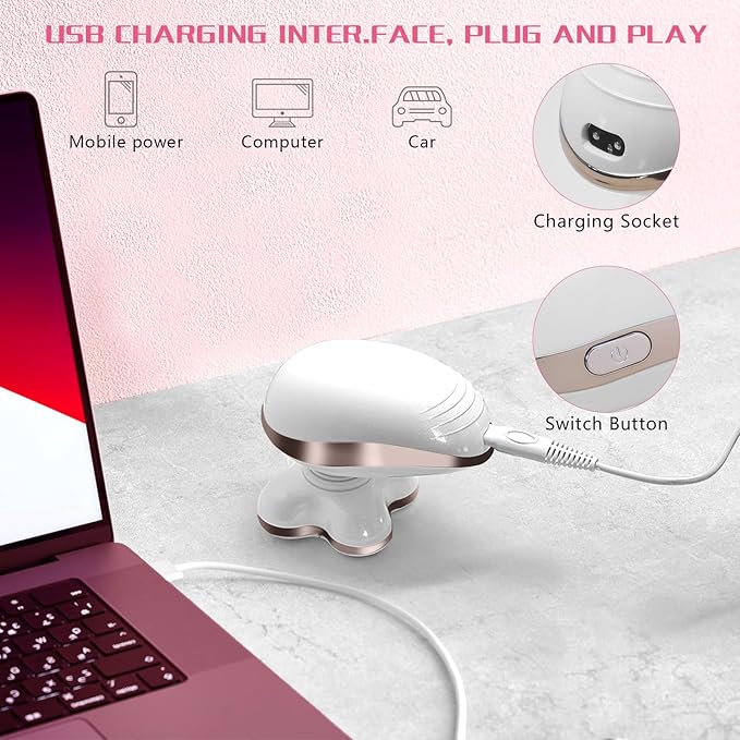 Electric Razors for Women: Rechargeable Shaver with Detachable Head - 5D Wet and Dry Lady Hair Remover for Legs and Hand (Gold)-VivaGrace Women