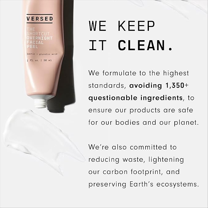 Versed Skin Reset Holiday Kit - Complexion Reset System - Contains Pore Refining Just Breathe Clarifying Serum & Dermaplaning Tool for Peach Fuzz + Facial Exfoliation (2 Pieces)-VivaGrace Women