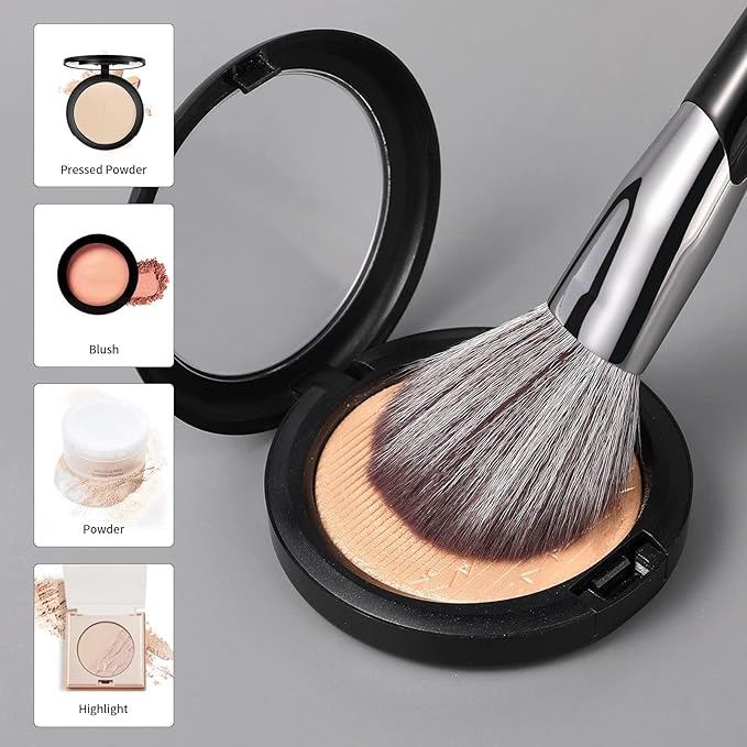 DUcare Powder Brush for Loose Powder - Fluffy Makeup Brushes with Soft Synthetic Bristles for Setting Powder/Blush/Highlighter, Large Face Makeup Brush for Flawless Application-VivaGrace Women