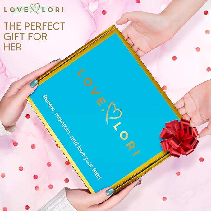 LOVE, LORI Foot Spa Kit, Foot Care Kit, Self Care Gifts for Women, 8 Piece Pedicure Kit, Great Valentine Day Gifts for Her, Gifts for Women, Spa Gifts-VivaGrace Women
