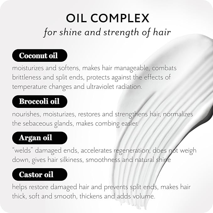 Extra Nourishing Hair Mask with Argan Oil, Coconut Oil, Hyaluronic Acid - Intense Hydration, Repair for All Hair Types - Ideal for Curly and Damaged Hair - 6.8 Fl oz-VivaGrace Women