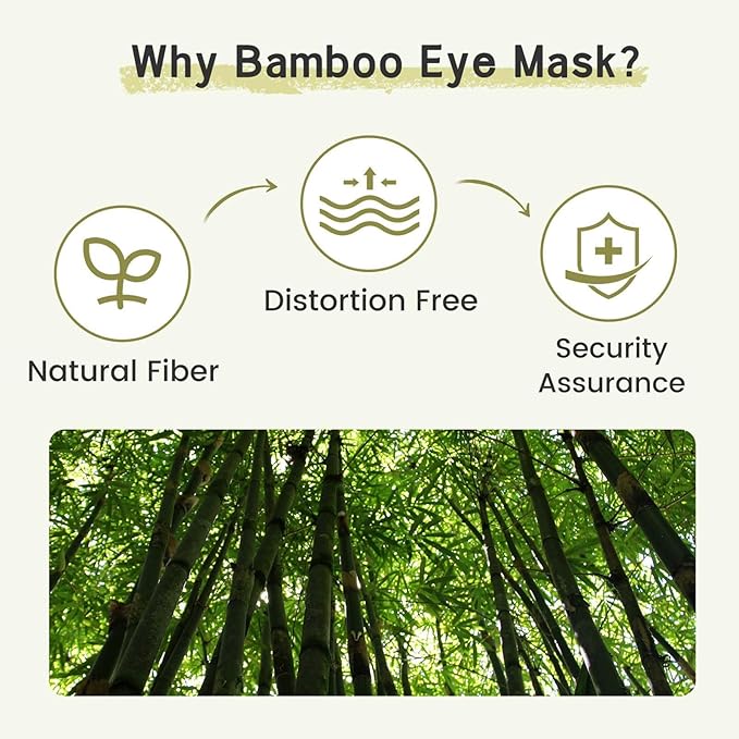 2pcs 100% Handmade Bamboo Sleeping Eye Mask for Women for Men,Night Masks,Organic Sleep Mask,Blockout Eye Mask for Sleeping,Large Size Adjustable (Apricot & Dark Grey)-VivaGrace Women