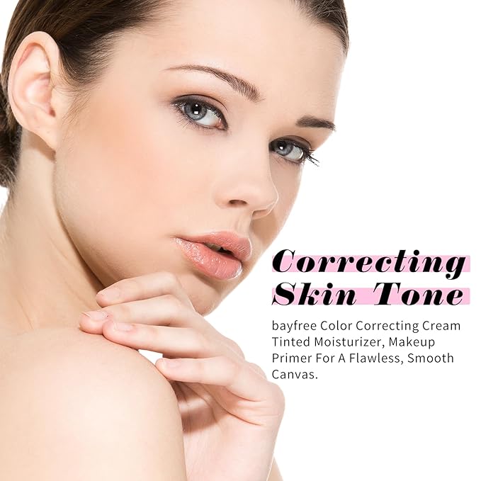 Color Correcting Cream Tinted Moisturizer, Makeup Primer for A Flawless, Smooth Canvas, Formulated with Centella Asiatica and Vitamin E-VivaGrace Women