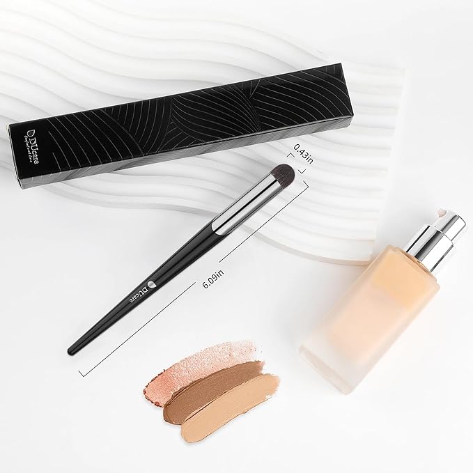 DUcare Tapered Small Concealer Brush Under Eye, Nose Contour Brush Mini Makeup Brushes Ideal for Liquid, Cream, and Powder Concealer(V03)-VivaGrace Women