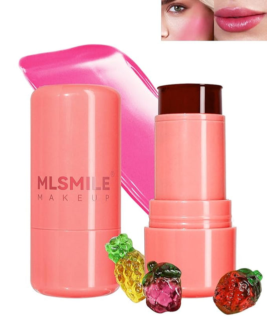 Makeup Jelly Tint, Cooling Water Jelly Tint Red Blush Stick, Sheer Lip & Cheek Tint Stain, Long Lasting Waterproof Jelly Blush Lip Gloss, Vivid Color, Non-Sticky, Buildable Tinted Jelly Lip Stains-03-VivaGrace Women